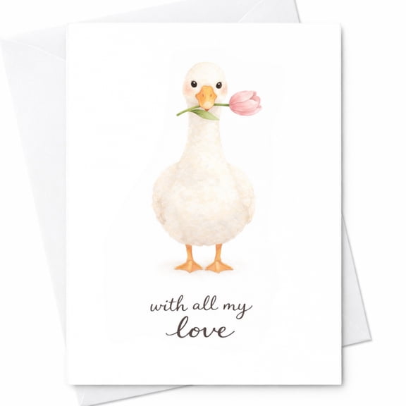 To Mum With Love Mother's Day Card - Duck & Bluebell Illustr