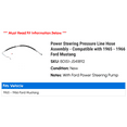 thumbnail image 2 of Power Steering Pressure Line Hose Assembly - Compatible with 1965 - 1966 Ford Mustang, 2 of 2