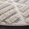 thumbnail image 3 of Safavieh Hi-Lo Abby Diamond Shag Area Rug, Beige/Gray, 6'7" x 6'7" Round, 3 of 10