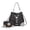 CB Charcoal/Light Gray, variant on Callise Vegan Leather Women's Bucket Bag & Wristlet Wallet 2-Piece Set by Mia K. - Black Wine