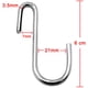thumbnail image 2 of Paquete de 20 ganchos grandes y resistentes en forma de S de 6 cm para colgar en la cocina, el baño, el dormitorio y la oficina (paquete de 20, S, plateado), 2 of 5