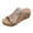Grey, variant on Women's Vintage Platform Wedge Gladiator Slides Sandals Boho Beach Casual Leather Hollow out Studded Orthotic Chunky High Heels Slip on Summer Shoes Yellow Size 9