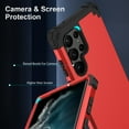 thumbnail image 6 of Dteck for Samsung Galaxy S23 Ultra Case with Screen Protector Soft Film, Shockproof Rugged Full-Body Hybrid Bumper Protective Cover for Samsung Galaxy S23 Ultra 5G 6.8 Inch,Red, 6 of 8