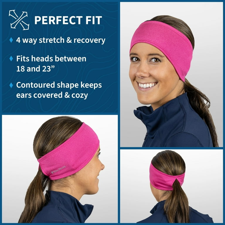 TrailHeads Womens Ponytail Headband Moisture Wicking Hair