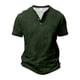thumbnail image 2 of Playeras Elvqul Caballero Manga Corta sin Estampado Playa Verde del Ejército Cuello Redondo Abotonada, 2 of 9