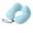 Sky Blue, variant on RFUGUG Press-to-Inflate U-Shaped Pillow - Portable and Compact Travel U-Pillow - Ideal for On-the-Go Comfort and Neck Support
