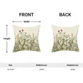 thumbnail image 3 of Sage Green Pillow Covers 16x16 Inch Set of 2, Spring Wildflower Plant Throw Pillows Case,Seasonal Floral Outdoor Decorative Flowers Farmhouse Decor Cushion Covers for Home Sofa Bed Couch, 3 of 6