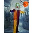 thumbnail image 4 of Haunted Hill Farm 5.75 ft Animatronic Clown, Indoor/Outdoor Halloween Décor, Multi-Color,HHCLOWN-8FLSA, 4 of 14