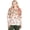 Oatmeal multi, variant on Alfred Dunner Womens Petite Floral Detailed Neck Top