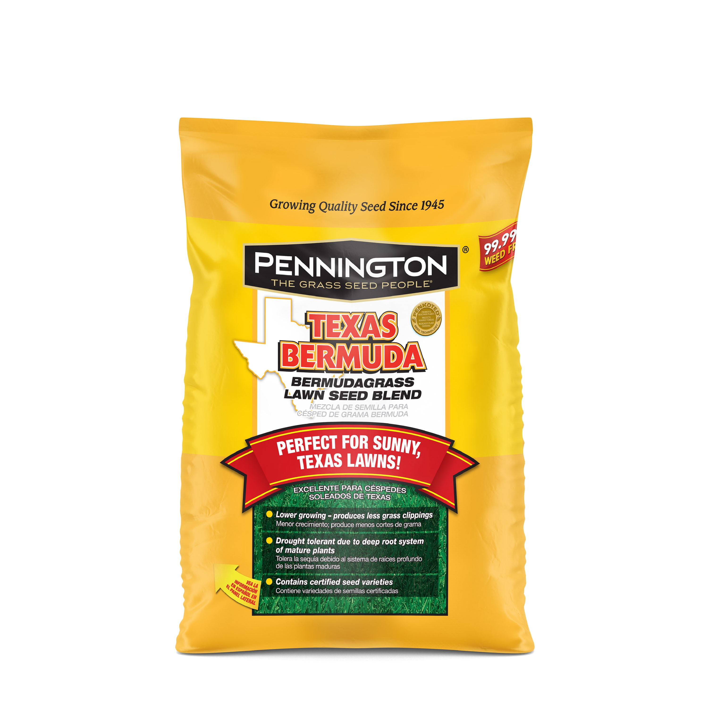 Pennington Texas Bermudagrass Grass Seed, for Southern Lawns; 5 lb