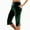 Capri Pants-Army Green, variant on Gamivast Capri Pants for Women Velvet Drawstring Elastic Waist Soft Pant with Pockets Comfy Side Slit Relaxed Fitted Trousers Casual Party Outfits