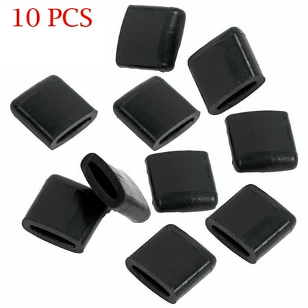 

Home Kitchen Air Fryer Rubber Bumpers Kit Set Silicone Stretchy 10pcs Black