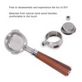 thumbnail image 4 of Coffee Portafilter Handle, 58mm Stainless Steel Detachable Bottomless Coffee Portafilter Walnut Handle 3 Ears Portafilter For Coffee Machine, 4 of 8