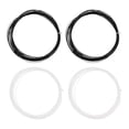 thumbnail image 1 of Uxcell 10M 0.75mm High Elastic Nylon Badminton Racket String Racquet Line, Black/White 4 Pack, 1 of 6