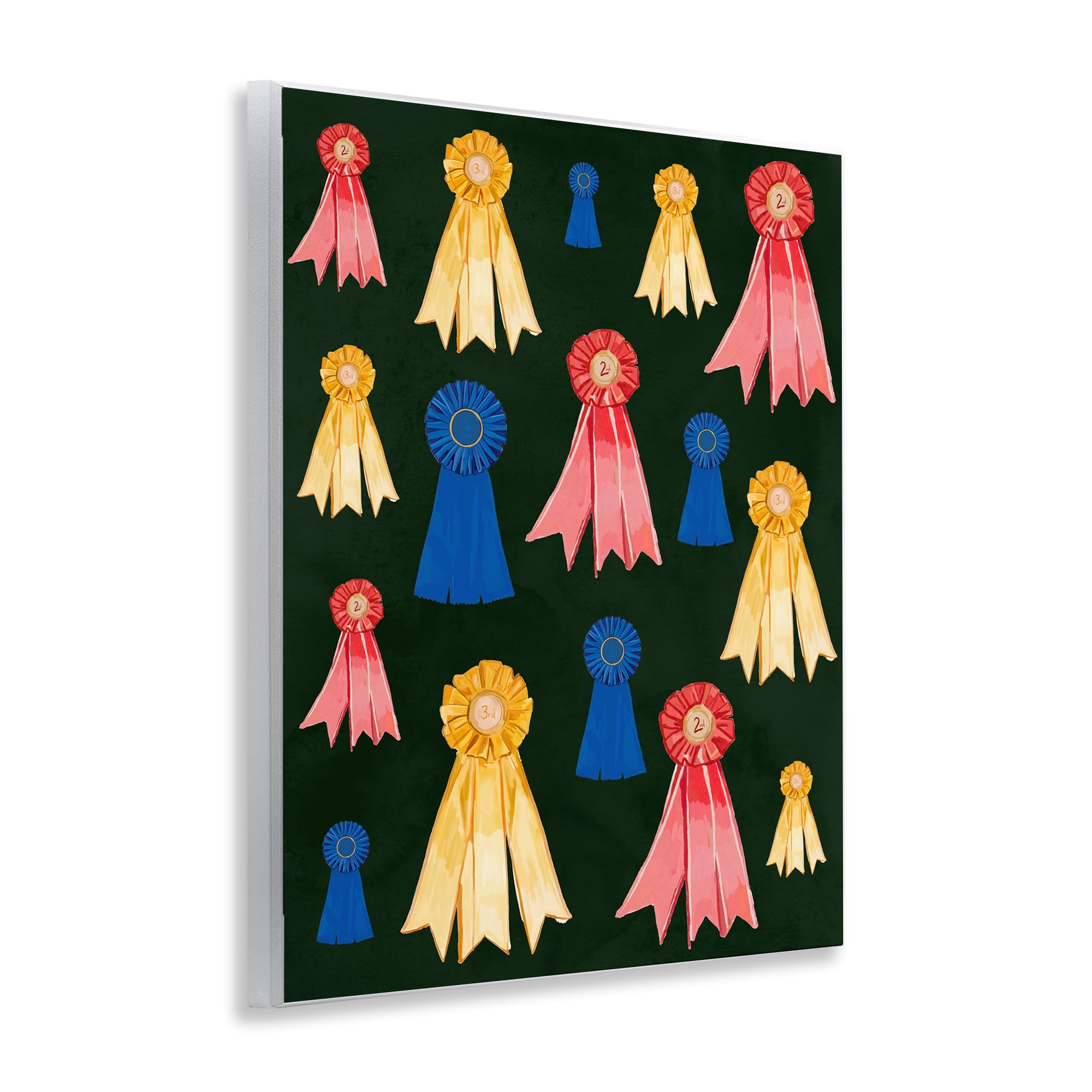 Stupell Industries Equestrian Ribbon Awards Sports Painting Unframed Art Print Wall Art, 11 x 14