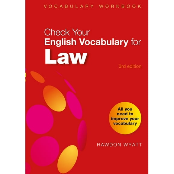 Check Your English Vocabulary for Law: All You Need to Improve Your Vocabulary, (Paperback)
