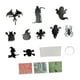 thumbnail image 3 of 12 adornos luminosos colgantes de Halloween que brillan en la oscuridad para decorar el jardín o la pared. Negro, 3 of 9