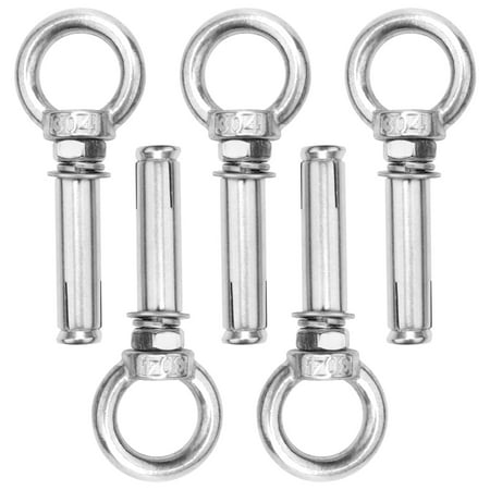 

5Pcs M8 x 60mm Expansion Bolt Anchor Bolt 304 Stainless Steel Ring Lifting Anchor Eye Bolt Expansion Eyebolt