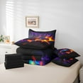 thumbnail image 5 of Feelyou Sport Race Car Bedding Comforter Set 7pcs for Boy, Lightning Racing Car Queen Bedding Sets, Futuristic Automobile Reversible Queen Sheet Sets, Breathable Home Decor, 5 of 7