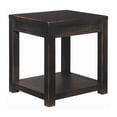 thumbnail image 1 of Benjara Square Shape Wooden End Table with Open Shelf, Black, 1 of 1