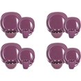 thumbnail image 4 of Stoneware Square 16pc Dinnerware Set, Matte Purple, 4 of 12