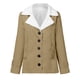 thumbnail image 4 of Puntoco Abrigo/Chaqueta Informal De Manga Larga Sin Sombrero con Botones De Felpa Y Bolsillo De Moda para Mujer Puntoco Puntoco-1231, 4 of 6