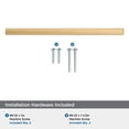 thumbnail image 5 of Amerock Merced 7-9/16 inch (192mm) Center-to-Center Champagne Bronze Cabinet Pull, 5 of 7