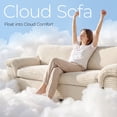 thumbnail image 2 of Neche 114" Boneless Sofa Couch for Living Room, Deep Seat, Soft Corduroy Design, Camel, 2 of 8