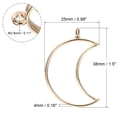 thumbnail image 2 of Uxcell Moon Shape Hollow Resin Pendants Frames for DIY Crafts Gold Tone 20 Pack, 2 of 5