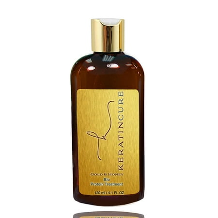 Brazilian Keratin Cure Gold and Honey Blowout Bio 0% Smoothing Hair Treatment 120ml