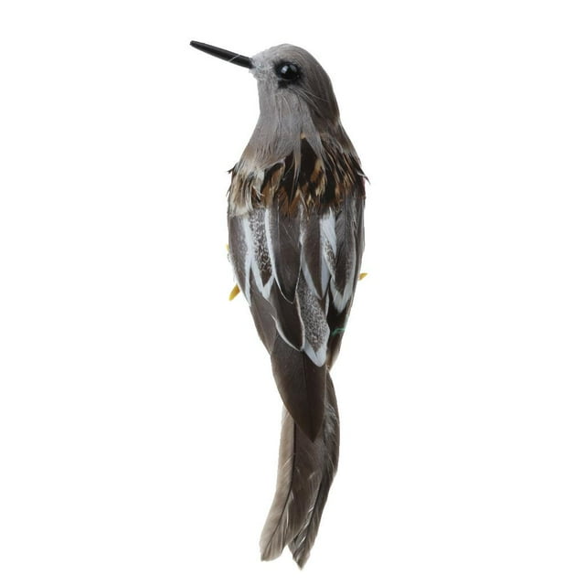 Emulación Pájaro Artificial Taxidermia Decoración De Árbol Natural Juguete De Navidad 12cm RECOGIDA Colco Pájaros de la pluma