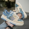 thumbnail image 3 of Men's Retro Forest Oil Painting Flat-soled Skate Shoes, Trendy Street-style Versatile Daily Wear Hiking Casual Sports Shoes., 3 of 9
