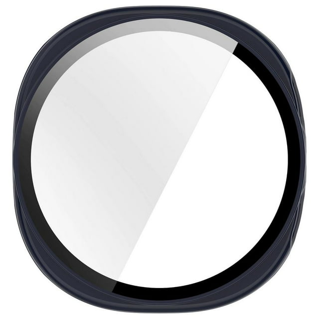 QHUDLV for Galaxy Watch 8 Protective Case and Film, Matte Black, Silver, Star, Scratch-Resistant, Plastic and Tempered Glass