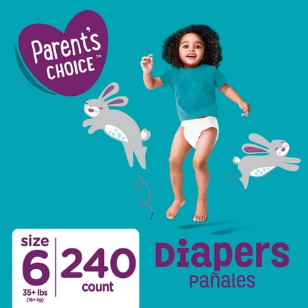 Parent's Choice Diapers, Size 6, 240 Diapers (Mega Box)