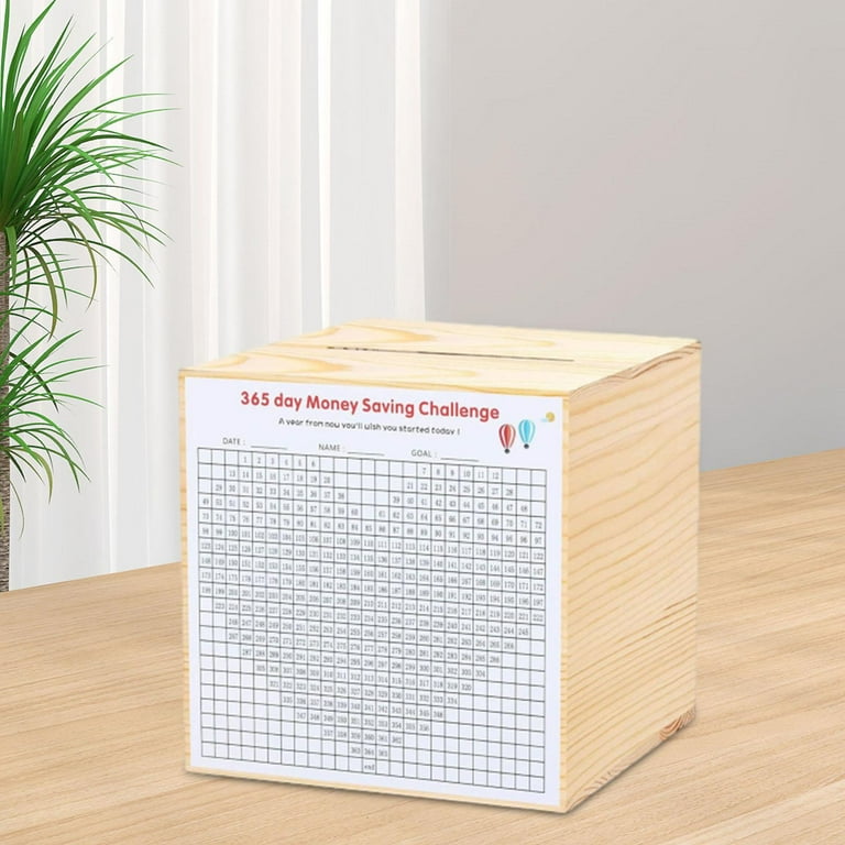 Tongina Money Box with Counter 365 Day Money Saving