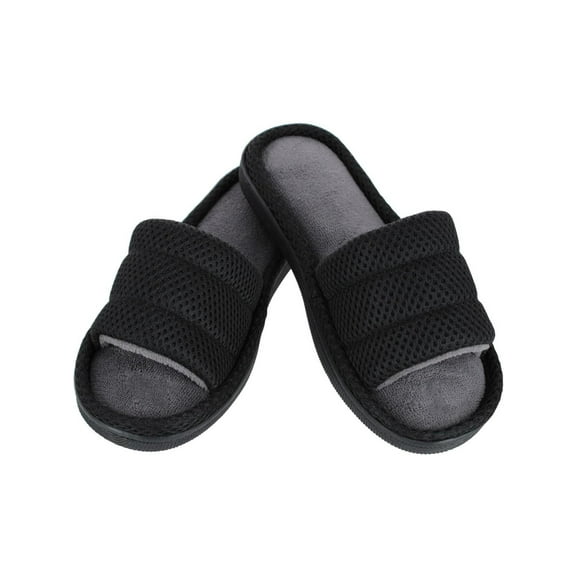 CTM Boy's Lightweight Open Toe Slide Slippers