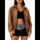 thumbnail image 4 of Chaquetas de Holgadas de Larga con Solapa para Mujer, Moda Otoño 2025, Ropa de Invierno. Camello M, 4 of 10