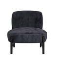 thumbnail image 6 of Mid Century Upholstered Velvet Accent Chair, Modern Armless Chair With Solid Wood Frame, Spacious Space For Living Room, Bedroom, Reading, Balcony, 6 of 9