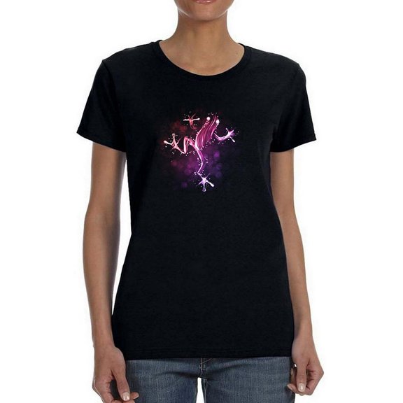 Neon Frog Shaped T-Shirt Women -Image by Shutterstock, Female XX-Large