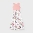 thumbnail image 3 of PatPat Women Dresses Sleeveless Floral Sundress Casual Pink Tank Dress Mommy & Me Vacation Party Clothes, Mom L, 3 of 6