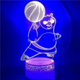 thumbnail image 2 of Kung Fu Panda 3d Led Night Light Bedroom Table Lamp Color Changing, 2 of 2
