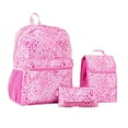 thumbnail image 1 of Jetstream 4pcs Full School Day Backpack set, Pink Flower Field, 1 of 4