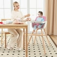 Babyjoy 3 in 1 Convertible Wooden High Chair Toddler Feeding Chair with