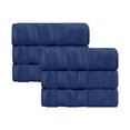 thumbnail image 2 of Superior Smart Dry 6-Piece Zero Twist Soft Cotton Hand Towel Set, Quick Dry Fade Resistant, Navy Blue, 2 of 11