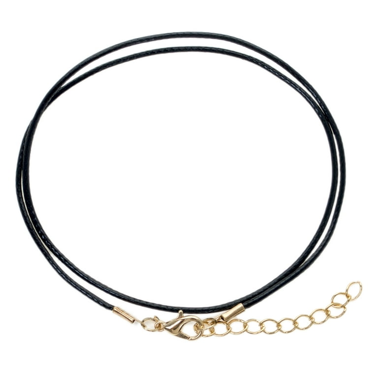 15 Mm Leather Jewelry Chain Black Leather Cord Wax Rope DIY Necklace Rope  45 Cm Lobster Clasp Jewelry Accessories2347722 From P94y, $6.65