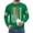 Green, variant on Men's St. Patrick's Day Beer Shamrock Flag Crew Neck Sweatshirt Long Sleeve Pullover