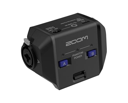 Zoom EXH-6E Dual XLR/TRS Combo Input Capsule for H6essential Portable Recorder, Black