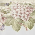 thumbnail image 1 of Dundee Deco Prepasted Wallpaper Border - Floral Green, Red, Grey Flowers on Vine Scalloped, 15 ft x 6.89 in, 1 of 5