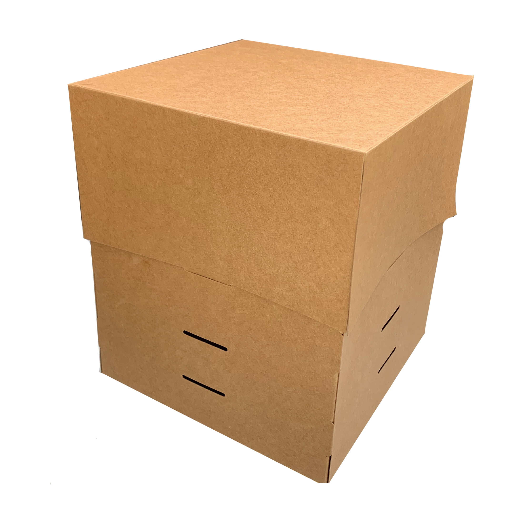 Way To Celebrate Kraft Cardboard Adjustable Cake Box, 8" x 8" x 6"
