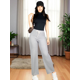 thumbnail image 2 of Pants Mujer Anchos Wide Legs Unicolor Acanalado Confort y Estilo, 2 of 5